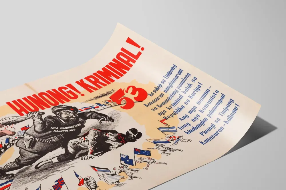 Seinäjuliste Stop Criminal - Historiallinen ja sitoutunut seinäkoristelu