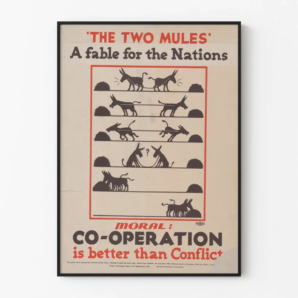 Seinäjuliste ' Two Mules' - La Fable de la Coopération