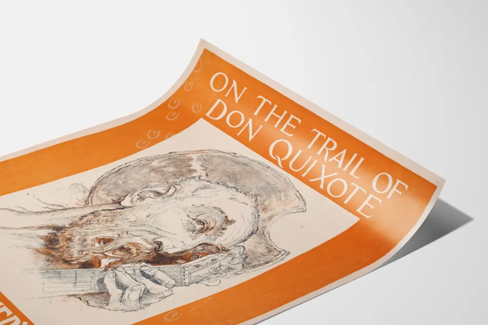 Seinäkoristejuliste Don Quijote - Don Quijoten jäljillä