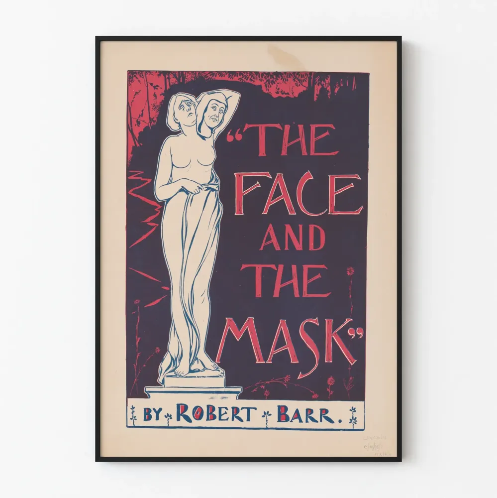 Seinäkoristejuliste Face and Mask teokselta Robert Barr