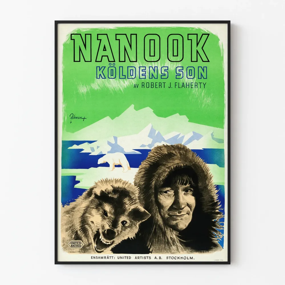 Seinäkoristejuliste Nanook North, Robert J. Flaherty