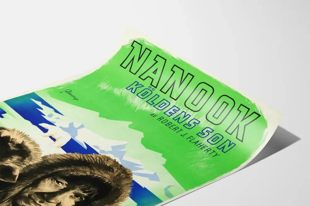 Seinäkoristejuliste Nanook North, Robert J. Flaherty