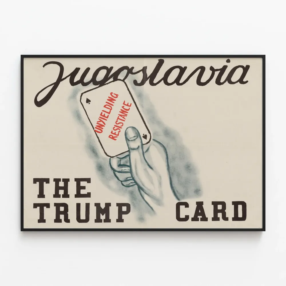 Seinäkoristejuliste Trump Card Jugoslavia