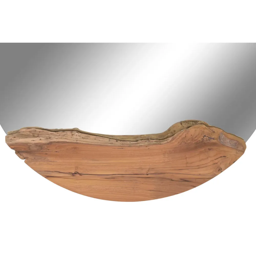 Seinäpeili Home ESPRIT Ruskea Bali 100 x 5 x 100 cm