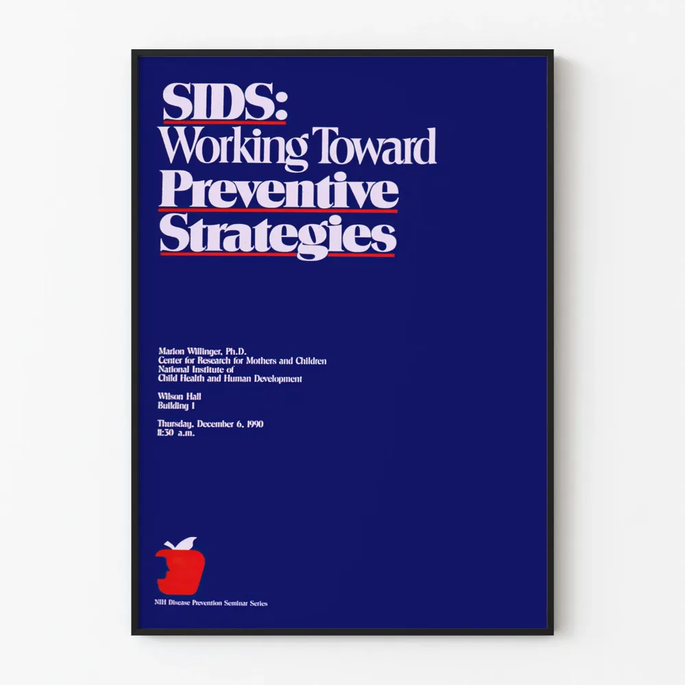 SIDS:n ennaltaehkäisevä juliste - ehkäisystrategiat