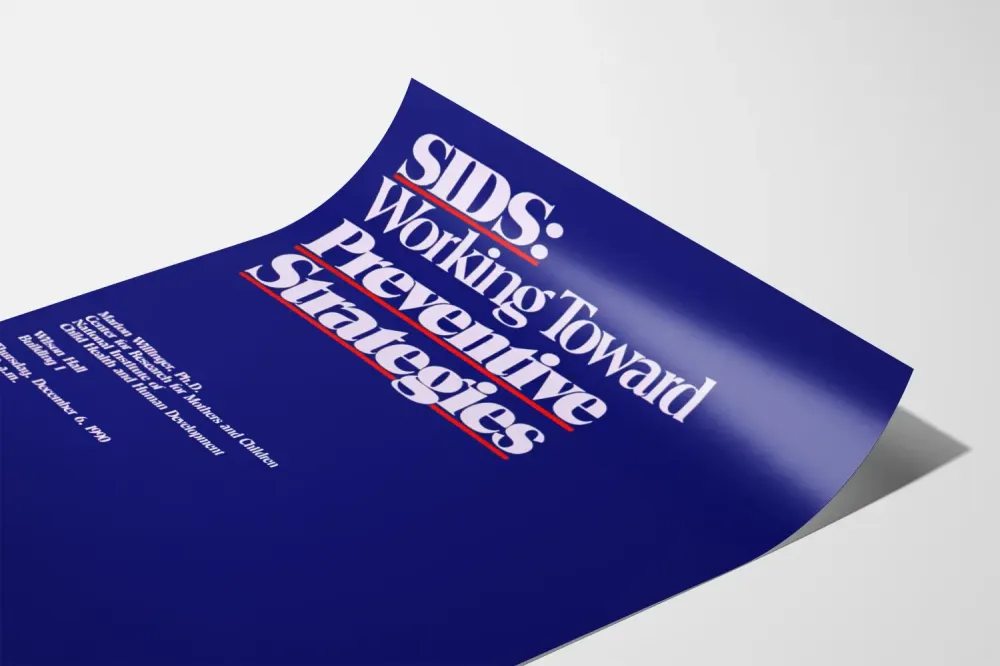 SIDS:n ennaltaehkäisevä juliste - ehkäisystrategiat