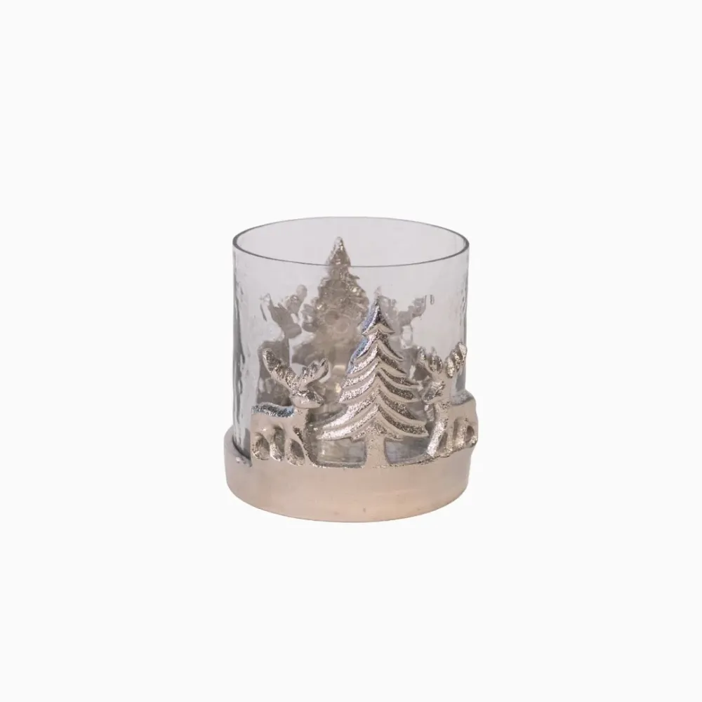 Silver Reindeer tuikkulyhty