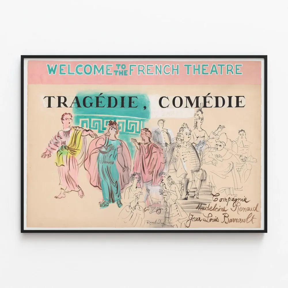 sisustustarra Ranskan teatteri tragedia ja komedia