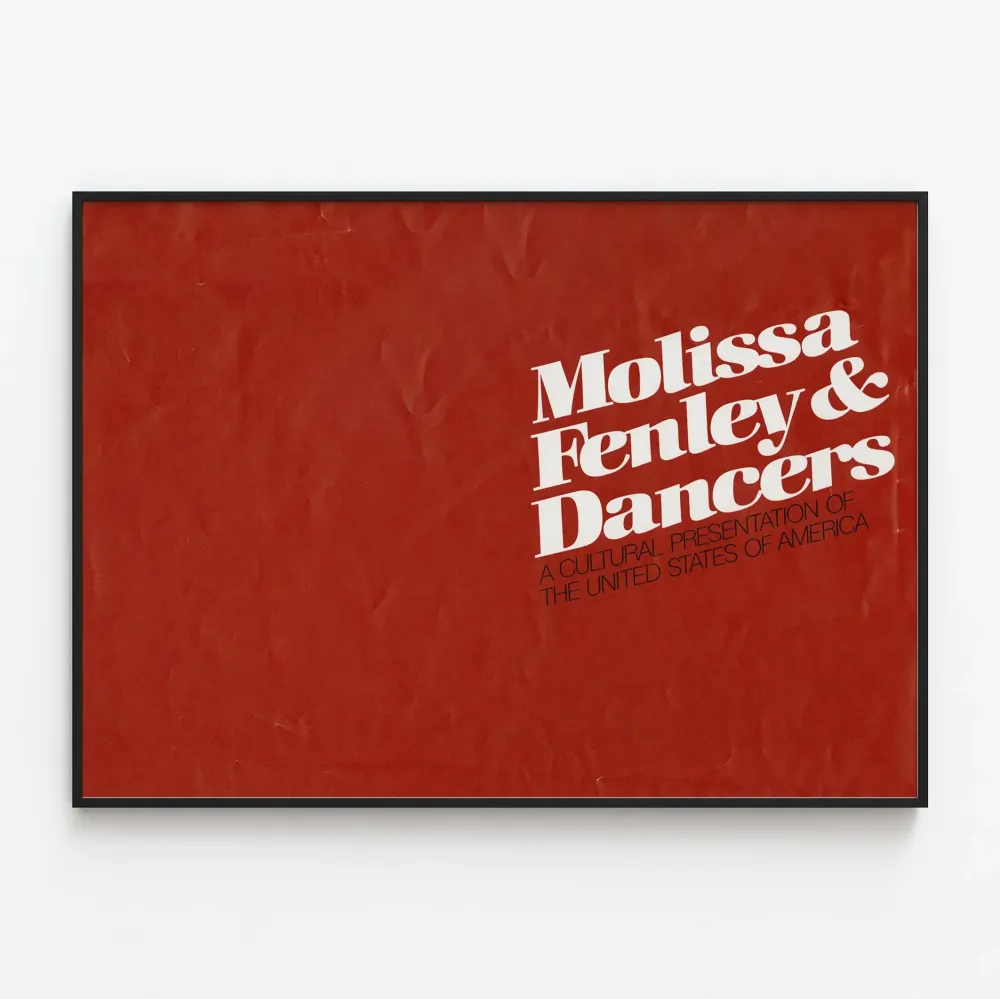 Sisustustuloste Molissa Fenley & Dancers punainen Juliste