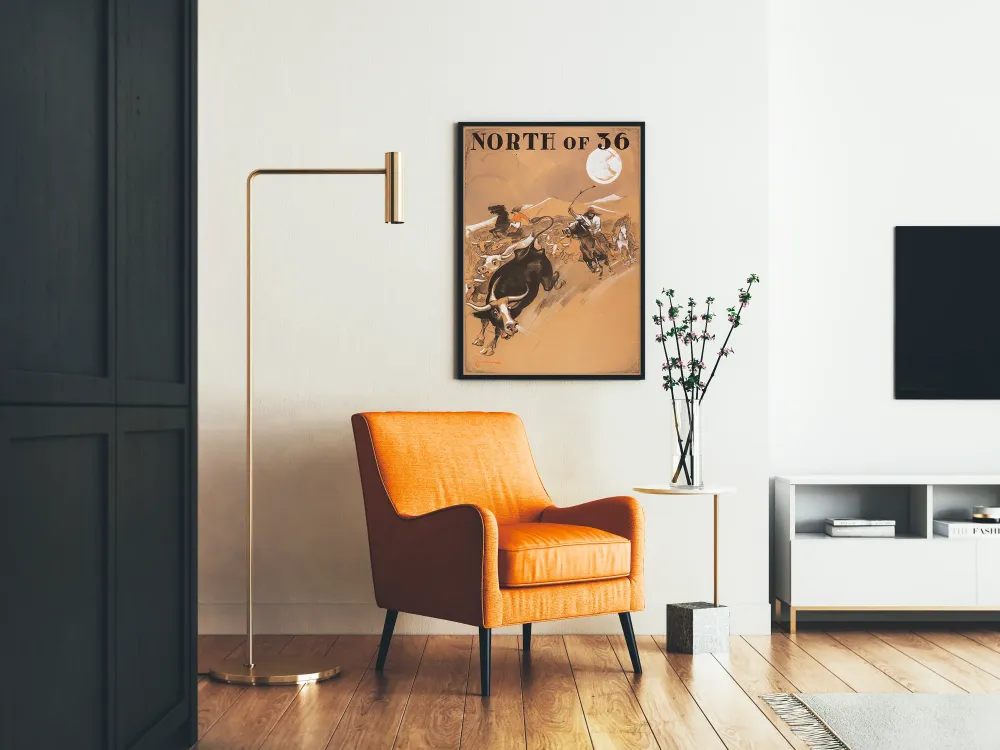 sisustustuloste North 36 -tyylinen lännenjuliste