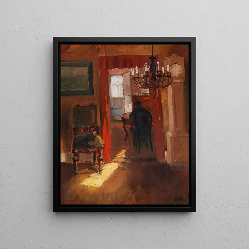 Skagenin sisämaalaus auringonauha lattialla - Anna Ancher | Taidetuloste