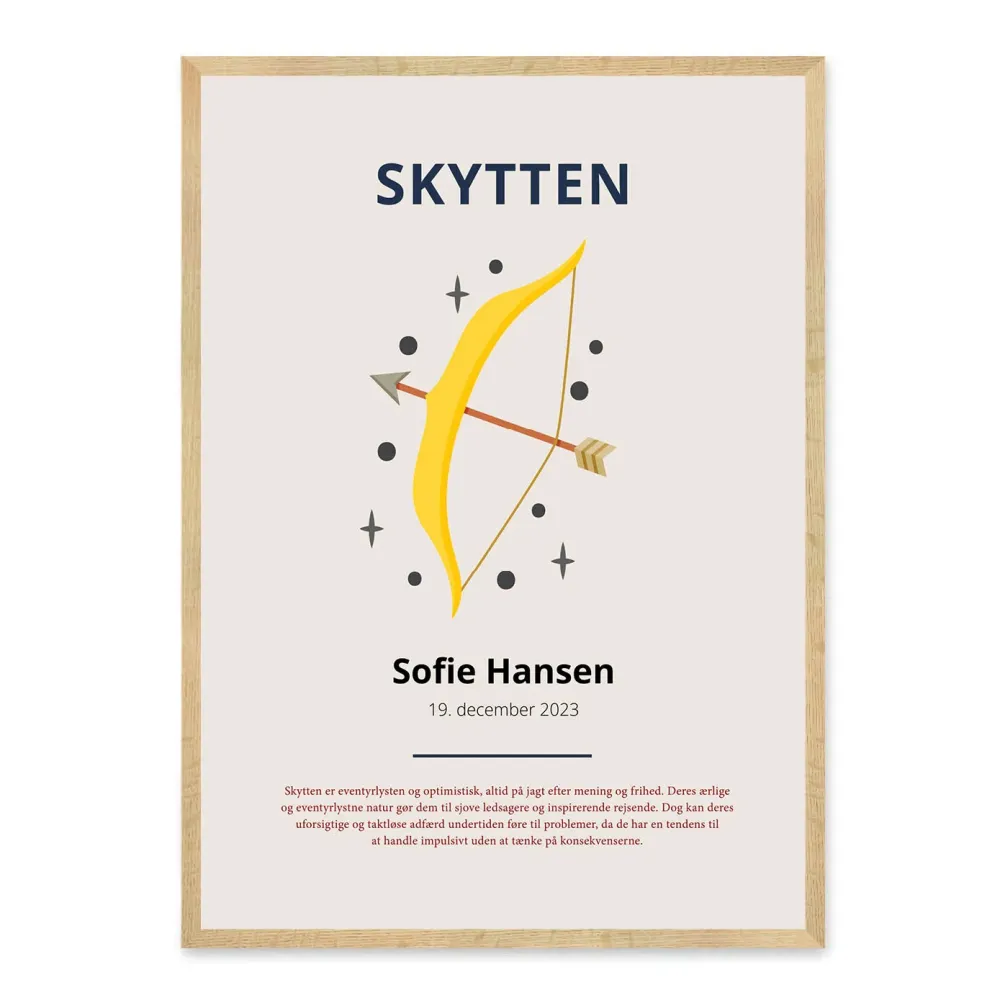 Skytten Stjernetegn Plakat