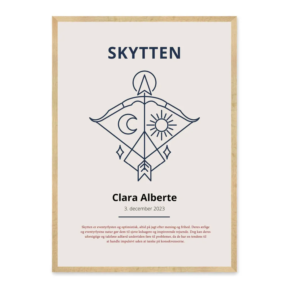 Skytten Stjernetegn Plakat