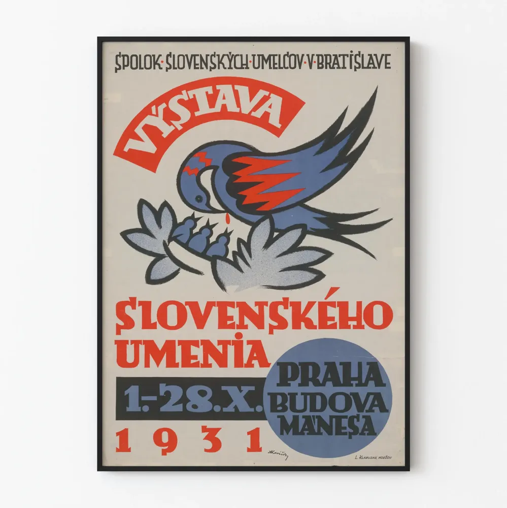 Slovakian taidenäyttelyn juliste 1931