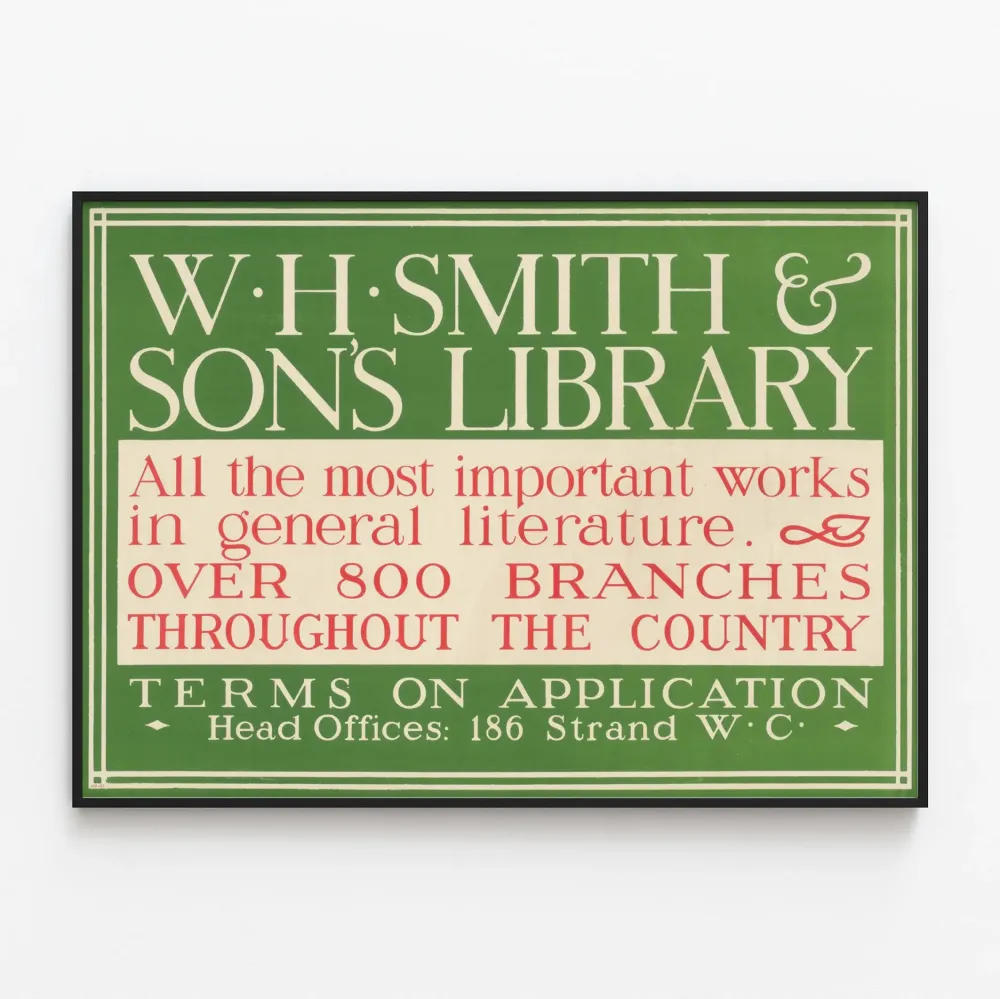 W.H. Smith & Sons kirjaston juliste - Suurimmat teokset yleiskirjallisuudessa