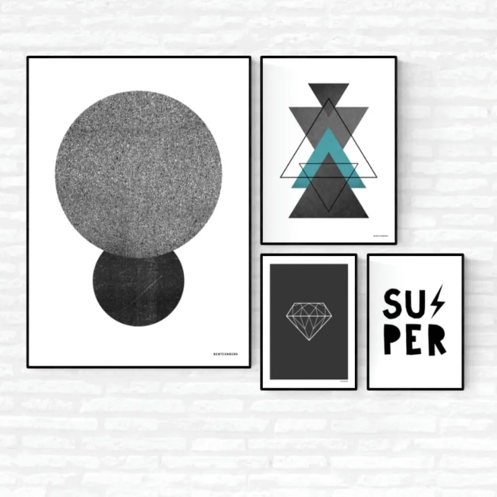 Sort diamant - plakat