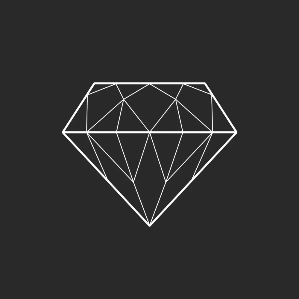 Sort diamant - plakat