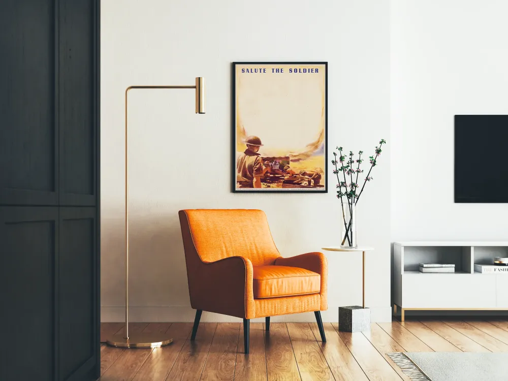 Sotilaspäiväys Saluutti Sotilas Sisustustarra Vintage