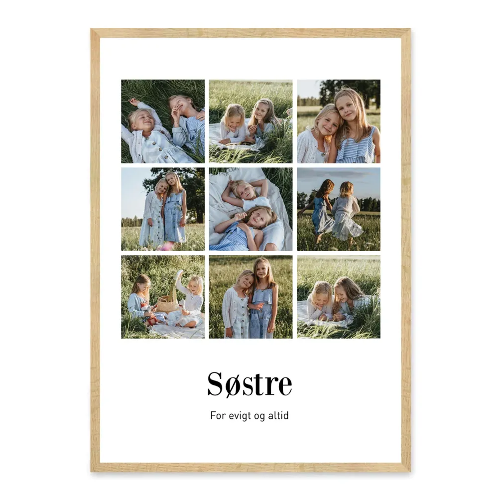 Søstre plakat - design selv