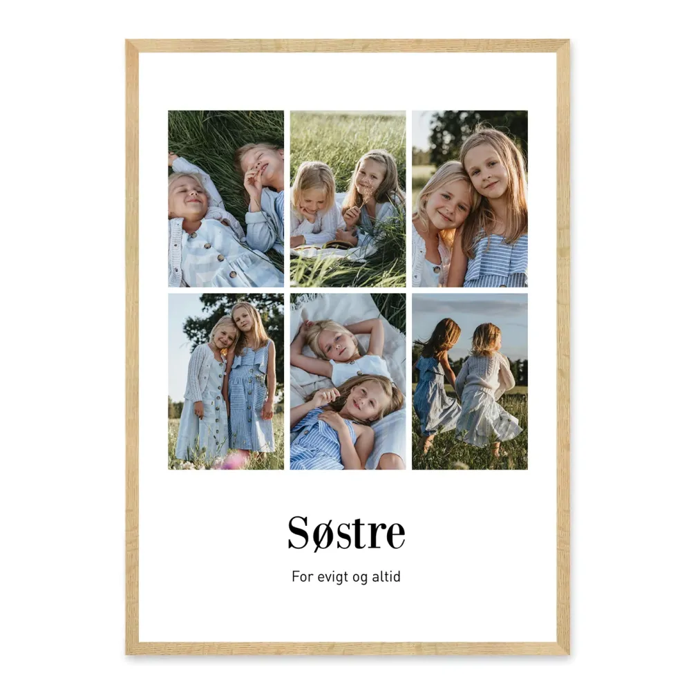 Søstre plakat - design selv