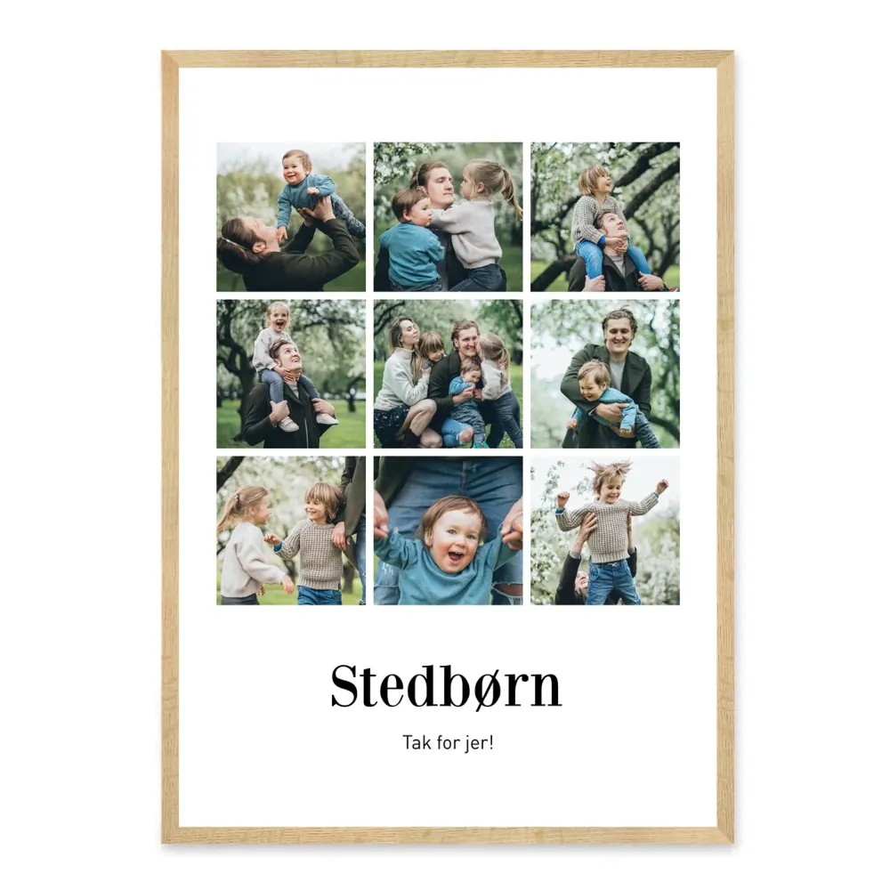 Stedbørn plakat - design selv