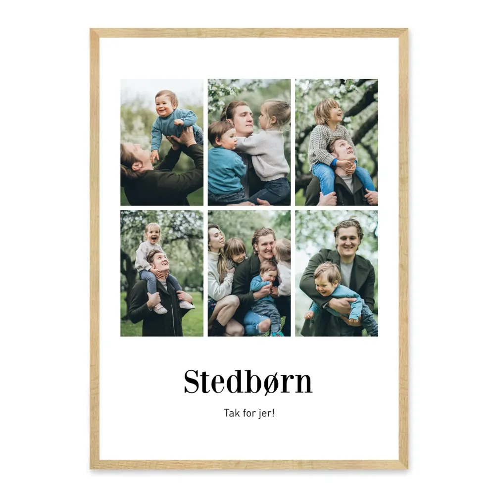 Stedbørn plakat - design selv
