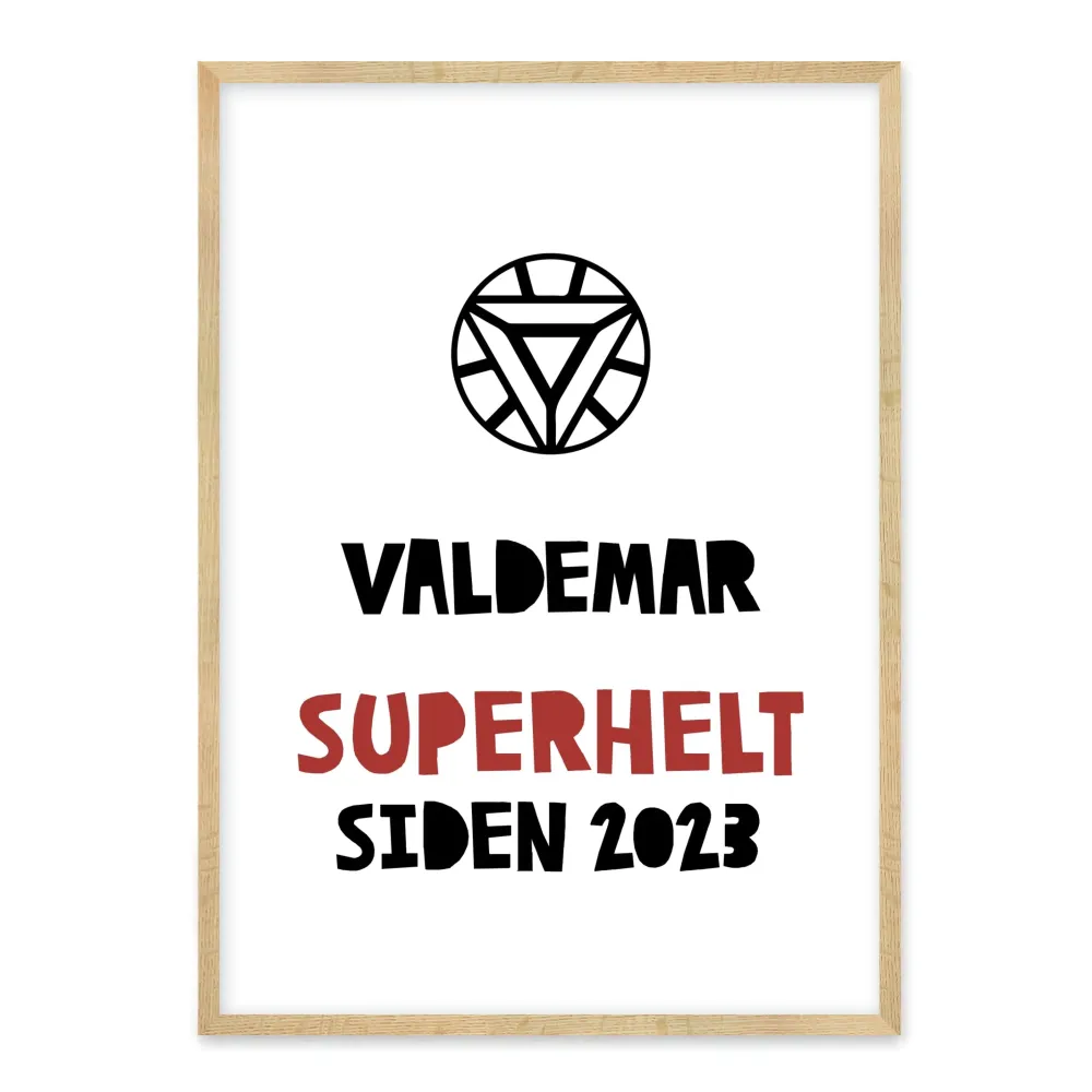Superhelt plakat