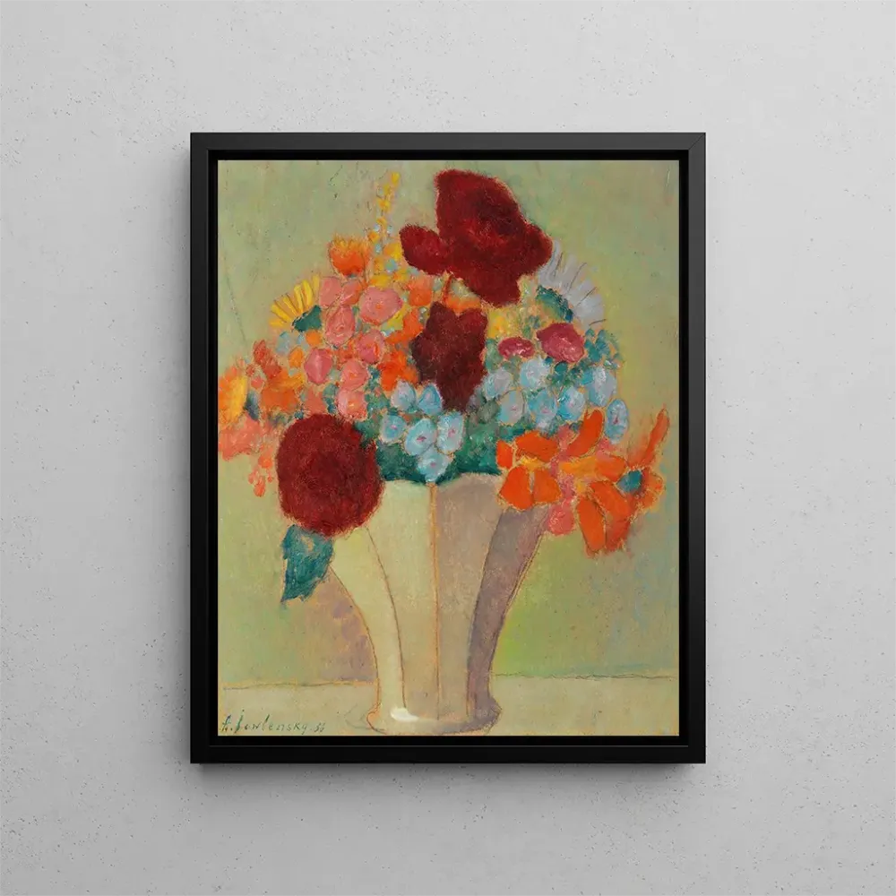 Suuri asetelma valoisalla kukkakimppulla - Alexej von Jawlensky | Taidetuloste