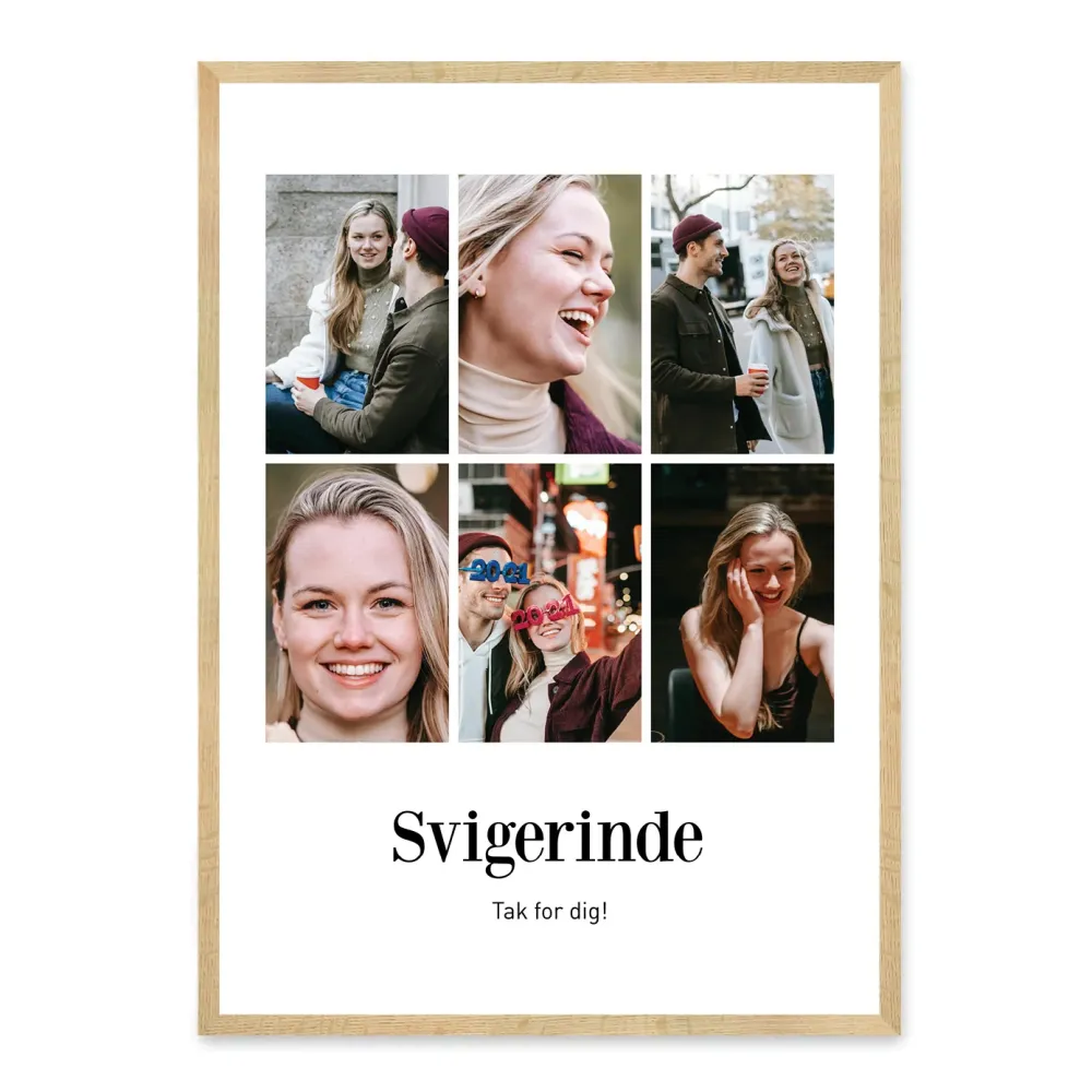 Svigerinde plakat - design selv