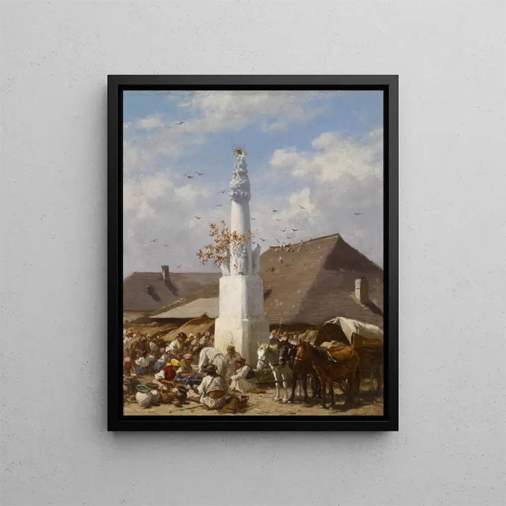 Szolnoki kirpputorimyynti - August von Pettenkofen | Taidetuloste