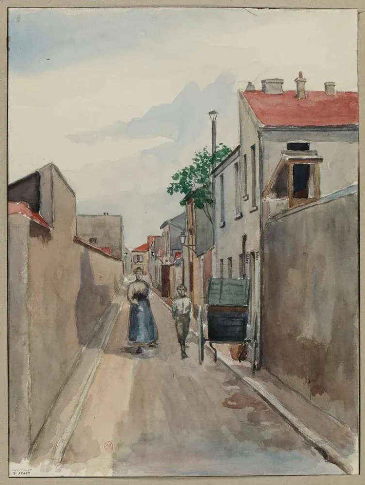 Taidetuloste Passage Drouait de la rue des Morillons à la rue de Nice à la Frontière - F. Sguin