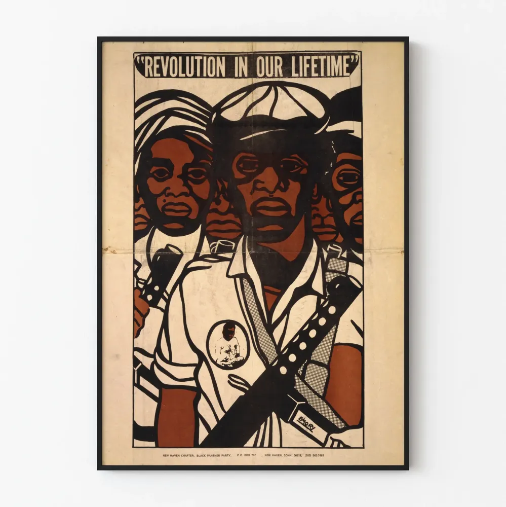 Taidevallankumouksellinen juliste Black Panther Party