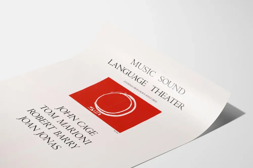 Taiteellinen juliste musiikki ääni kieli teatteri - moderni lehtiprintti
