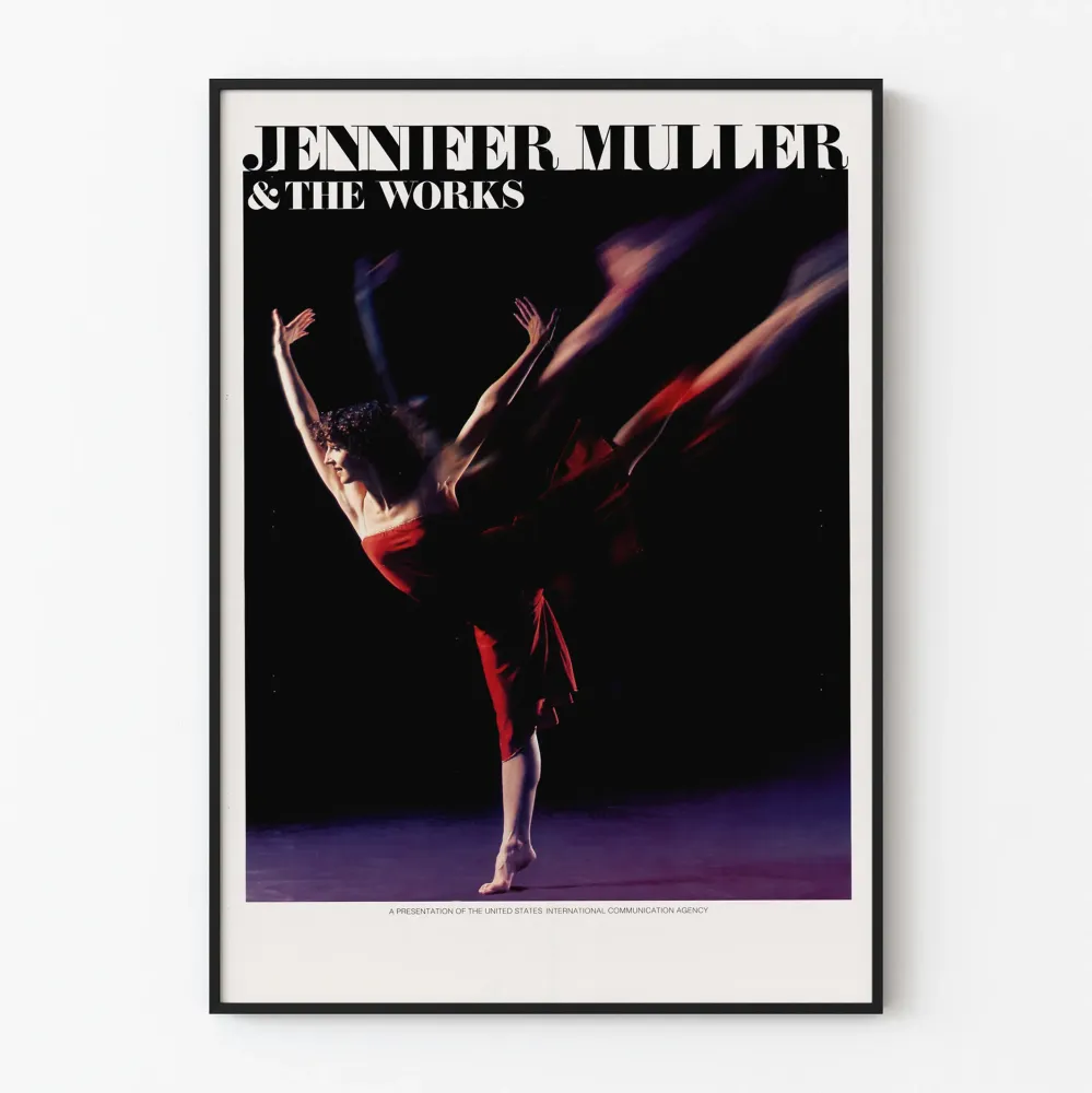 Tanssitaiteen juliste Jennifer Muller & Works