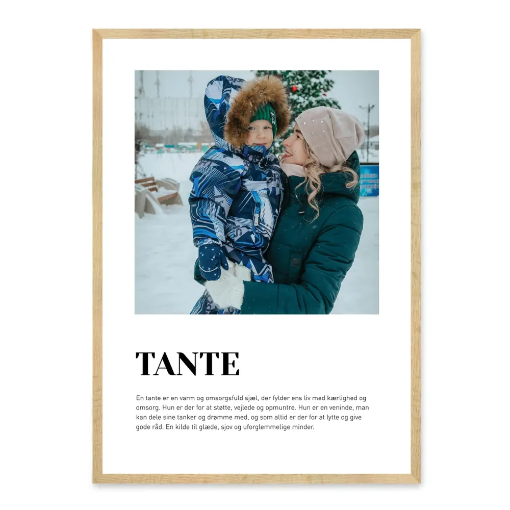Tante plakat - design selv