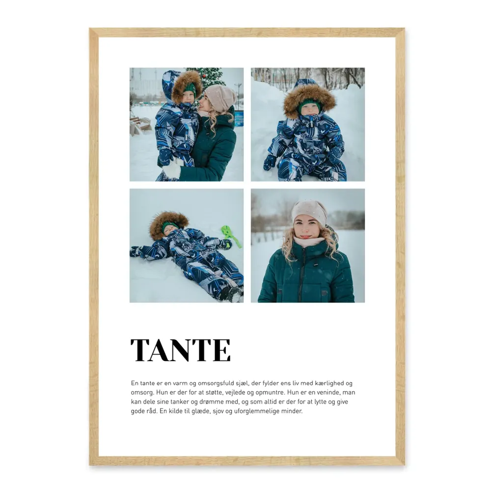 Tante plakat - design selv
