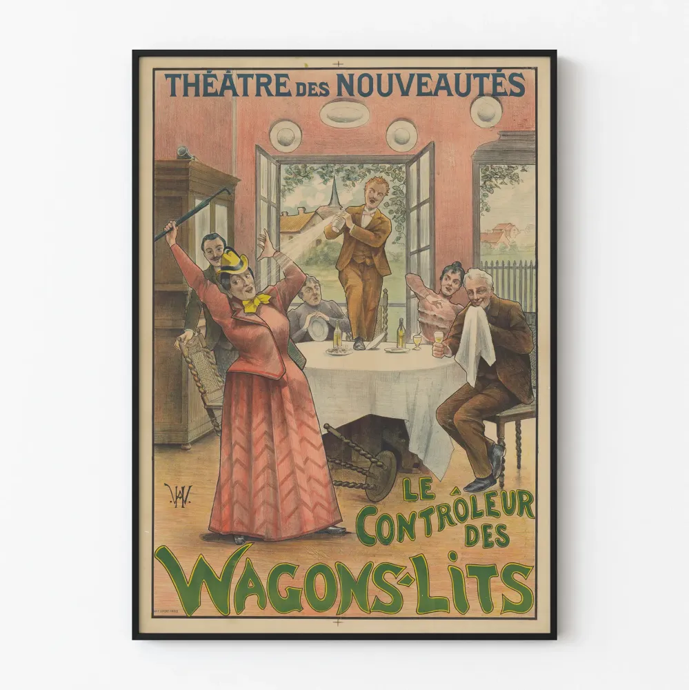 Teatteri Le Contrôleur des Wagons-Lits -juliste