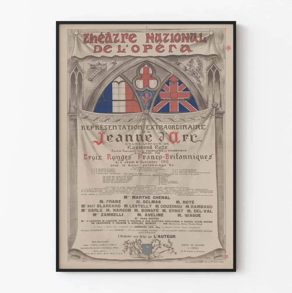 Teatteri Kansallisooppera - Jeanne d'Arc 1917 juliste