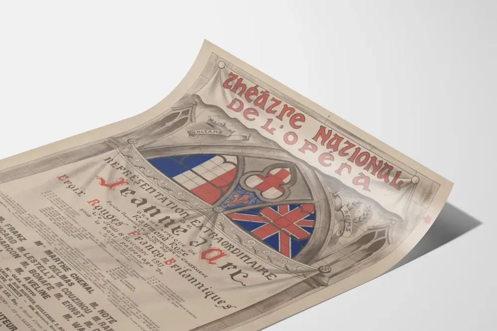 Teatteri Kansallisooppera - Jeanne d'Arc 1917 juliste