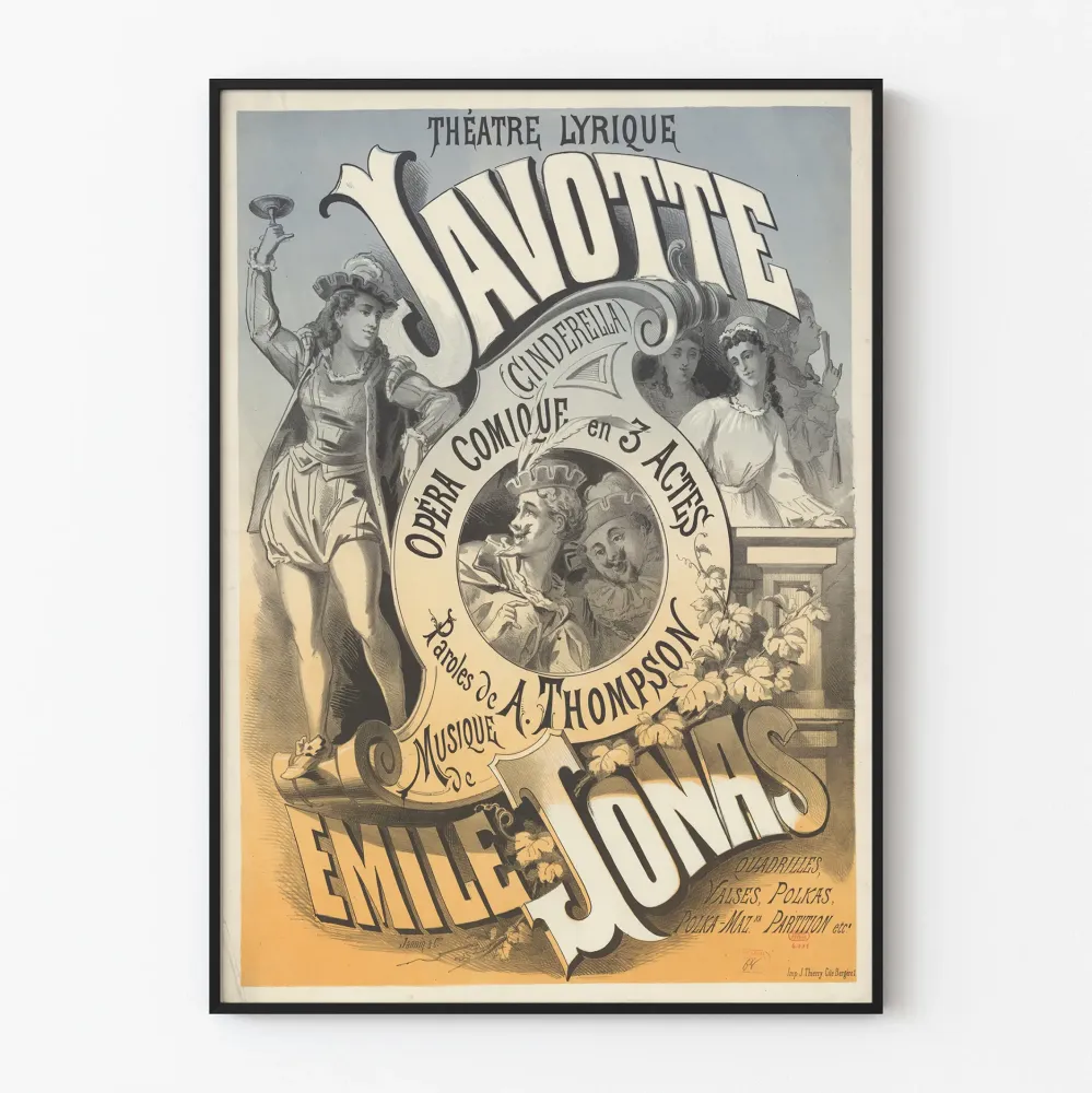 Teatteri Lyrique Juliste Javotte - Operetti Cinderella