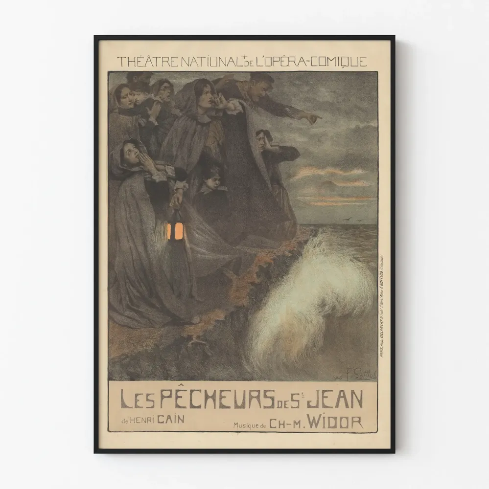 Teatteri National de l'Opéra-Comique Juliste Les Pêcheurs de Saint-Jean