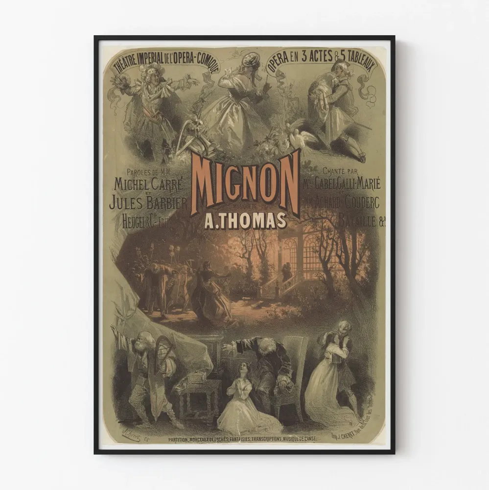 Teatteri- ja oopperajuliste Comique Mignon . Thomasilta
