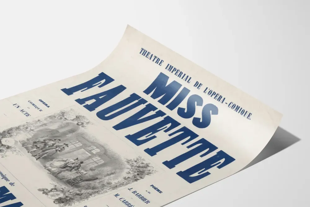 Teatteri- ja oopperatalon juliste Miss Fauvette Victor Massé