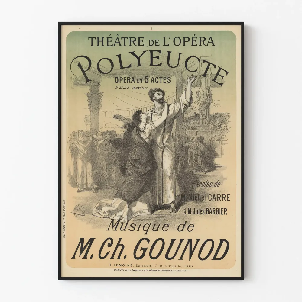 Teatteri Opera Polyucte - Vintage-tyylinen teatteriseinäkoriste