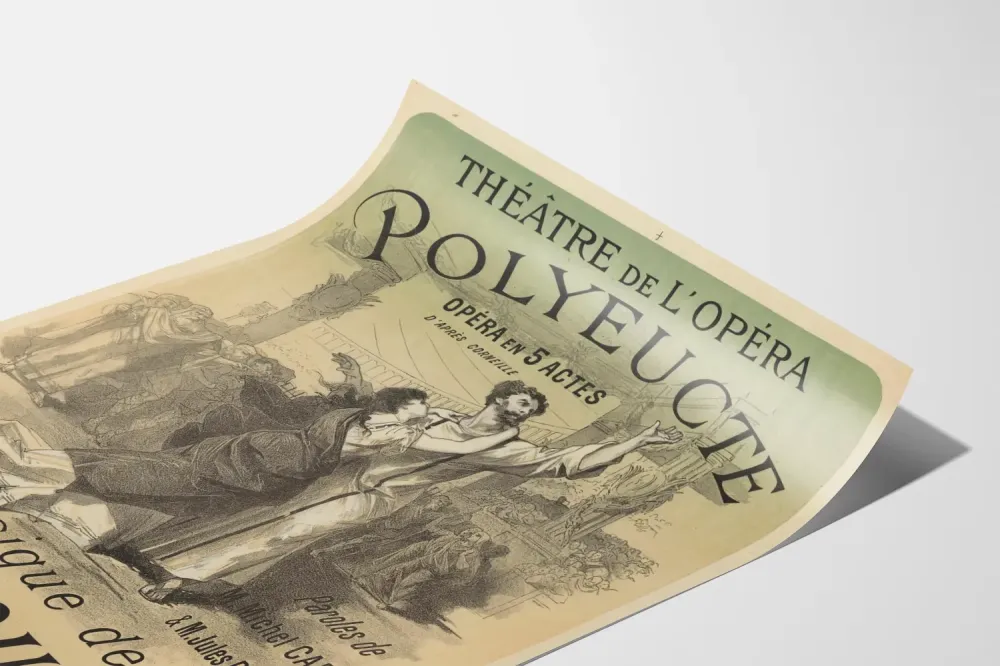 Teatteri Opera Polyucte - Vintage-tyylinen teatteriseinäkoriste