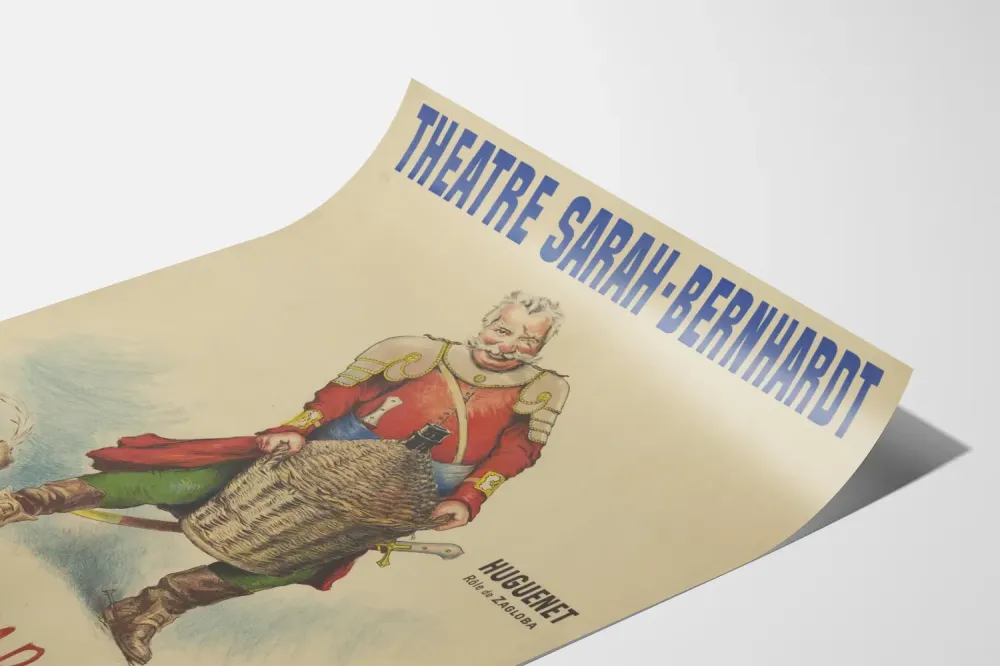 Teatteri Sarah Bernhardt - Rautaa ja tulta juliste