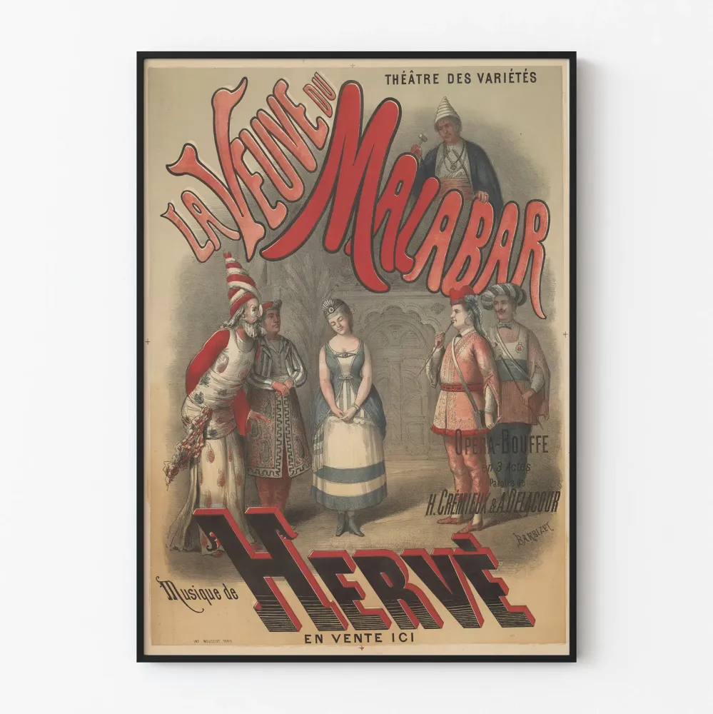 Teatteri Variétéjen juliste Malabarin leski