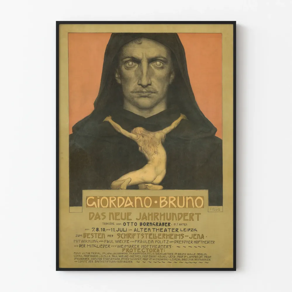 Teatterijuliste Giordano Bruno Otto Borngräberilta