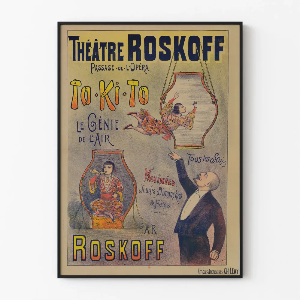 Teatterin juliste Roskoff To-Ki-To Ilman neronäytös