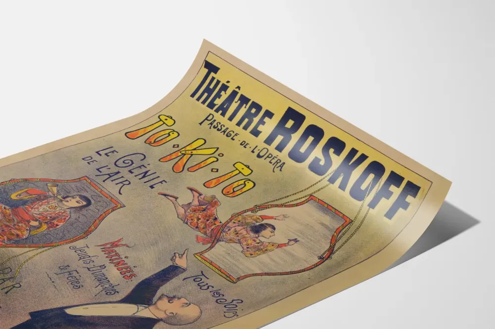 Teatterin juliste Roskoff To-Ki-To Ilman neronäytös